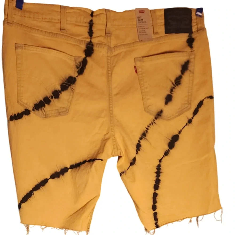 Levi's 511 Slim Fit Men's Shorts 42 Tie Dye Cut Off Denim NWT Roquefort